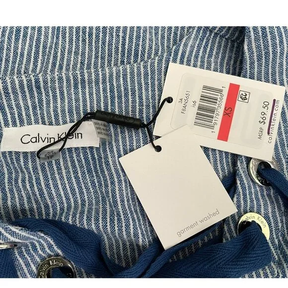 NWT CALVIN KLEIN SWIMSUIT COVERUP SIZE XS - Picture 4 of 4